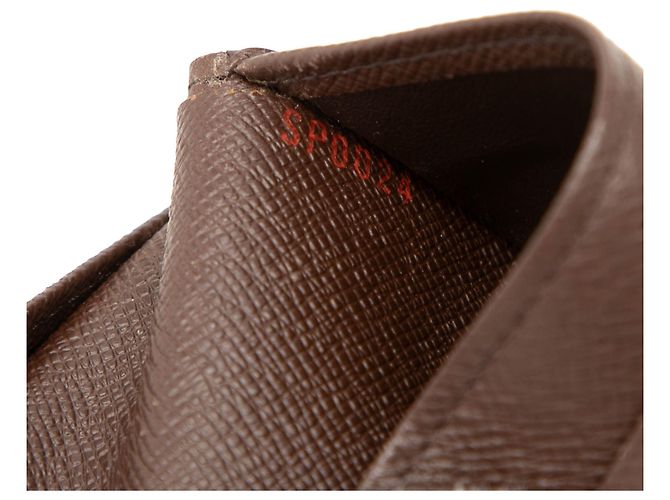 Cartera Louis Vuitton Elise Damier Ebene Marrón Castaño - vista 7