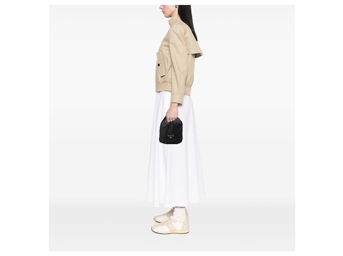 Pochette con coulisse in Tessuto nero Prada - vista 6
