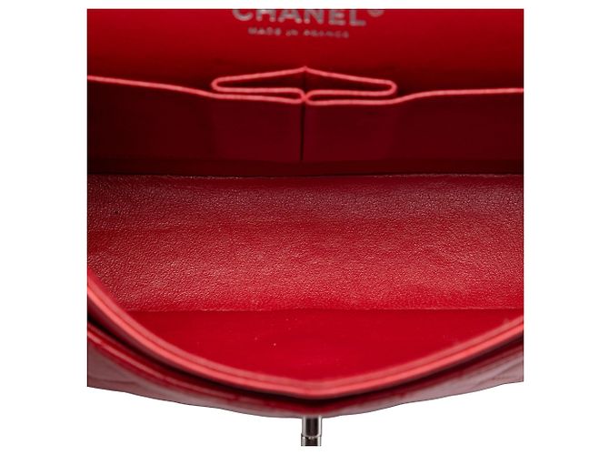 Chanel Blue Medium Classic Tricolor Lambskin Double Flap Azul Azul marino - vista 4