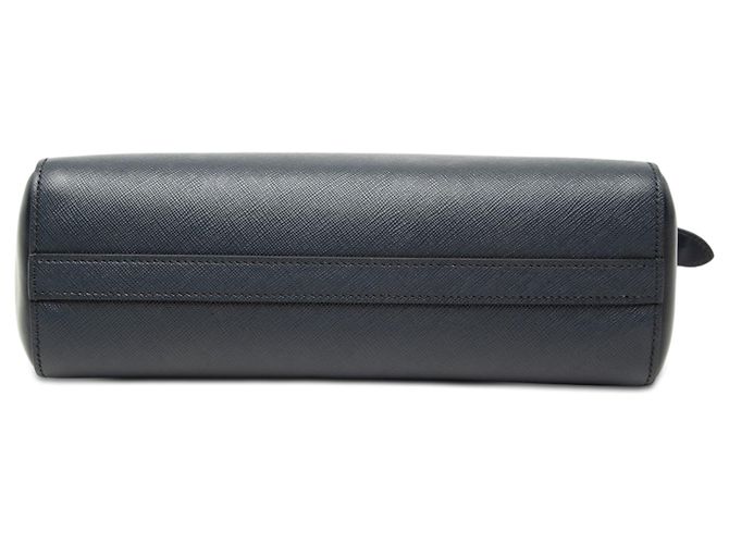 Tote convertibile aperto Prada Black Soft Calf Trimmed Saffiano Lux Nero - vista 3
