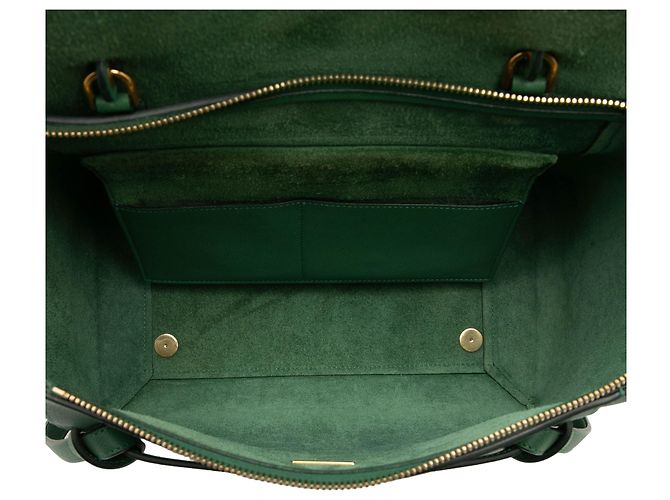 Belt Bag Céline Borsa Belt in pelle di vitello granulata verde Celine - vista 4
