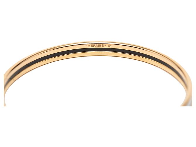 Brazalete de esmalte liso azul extra estrecho Hermès 62 Azul claro - vista 4