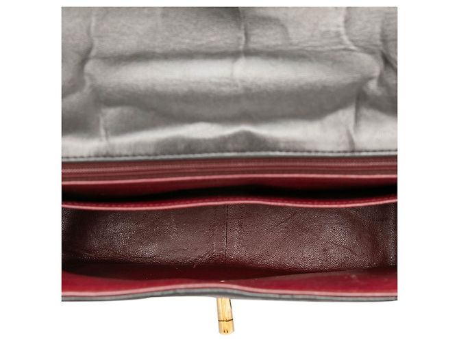 Chanel Black XL CC Quilted Lambskin Square Single Flap Preto - vista 4