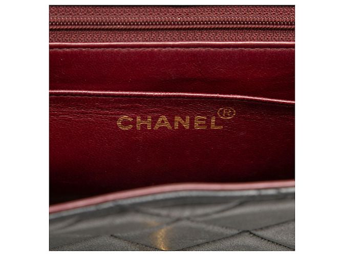 Chanel Black XL CC Quilted Lambskin Square Single Flap Preto - vista 5