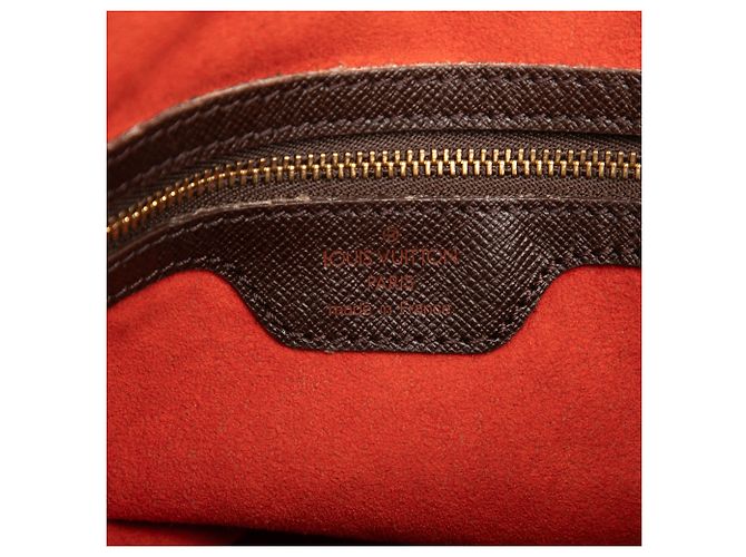 Bucket Louis Vuitton Marrone Damier Ebene Marais - vista 5