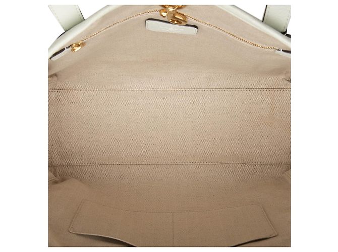 Sacote Heritage em couro branco LOEWE - vista 4