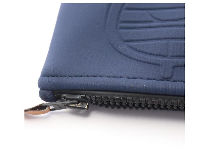 Hermès Pochette bolso Hermes NeoBain Thalassa PM Azul marino - vista 6
