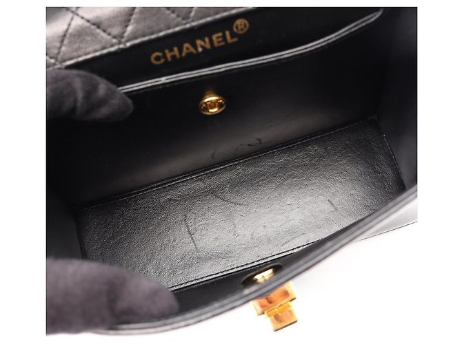 Borsa a Spalla Chanel Matelassé Nero Bianco - vista 8