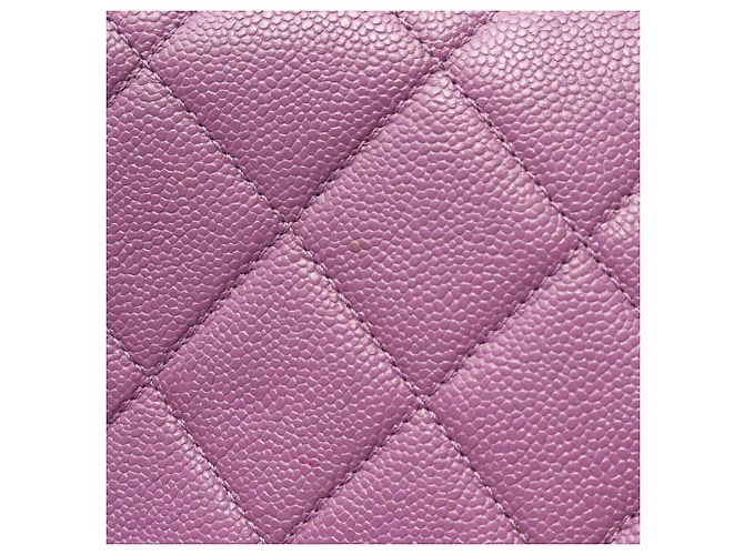 Borsa a Spalla Chanel Matelassé Small Flap Porpora - vista 10
