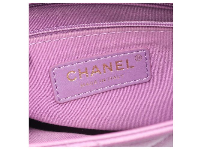 Borsa a Spalla Chanel Matelassé Small Flap Porpora - vista 4