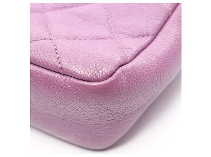Borsa a Spalla Chanel Matelassé Small Flap Porpora - vista 8