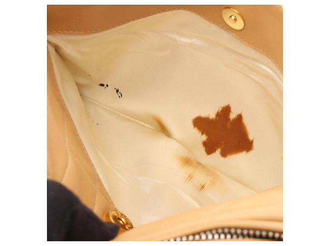 Borsa a tracolla Chanel Matelassé con nappa Beige - vista 6