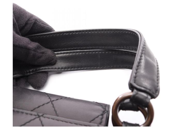 Timeless Borsa Chanel Matelassé Turnlock Nero - vista 14