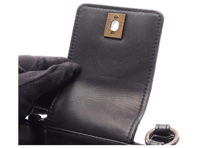 Timeless Borsa Chanel Matelassé Turnlock Nero - vista 8