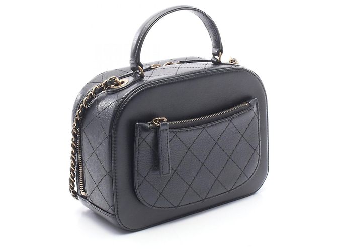 Borsa a tracolla 2-Way Chanel Matelassé Top Handle Nero - vista 2