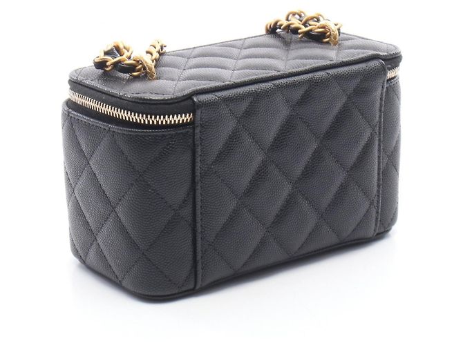 Borsa a tracolla vanity Chanel Matelassé Nero - vista 2