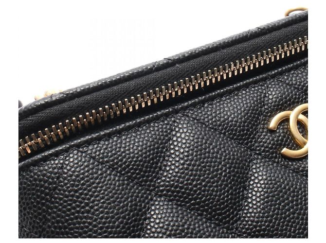Borsa a tracolla vanity Chanel Matelassé Nero - vista 9