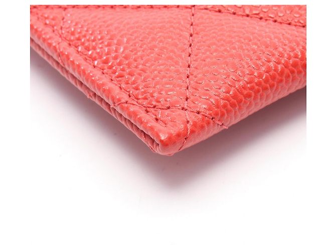 Timeless Tarjetero de piel matelassé rojo Chanel Roja - vista 6