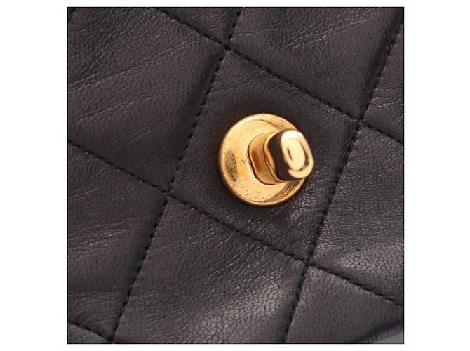 Borsa a tracolla Chanel Matelassé Single Flap Nero - vista 7