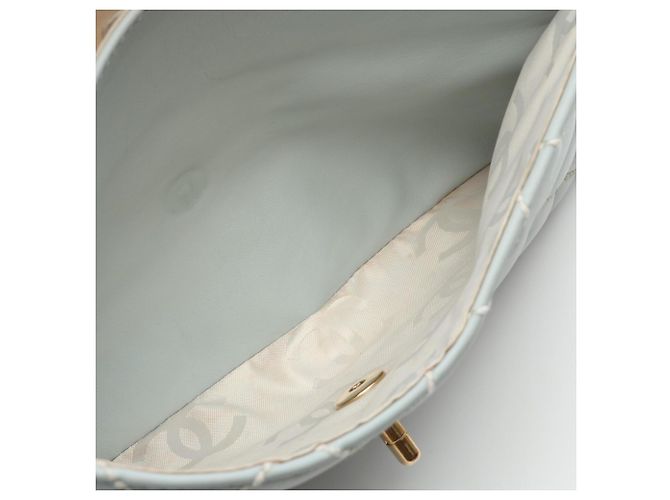 Borsa a mano Chanel Wild Stitch Top Handle Blu - vista 13