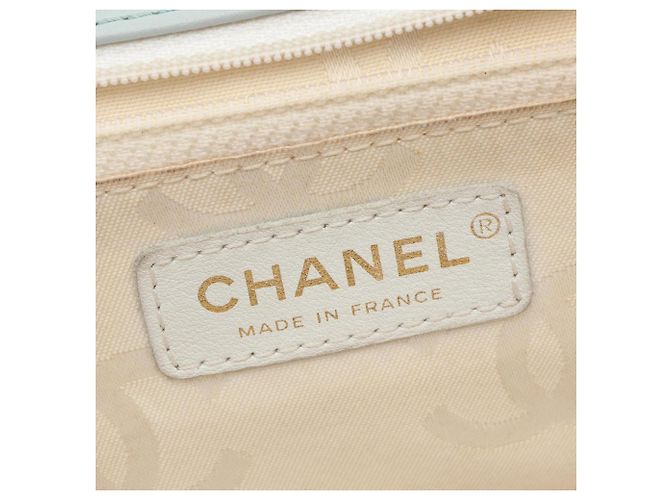Borsa a mano Chanel Wild Stitch Top Handle Blu - vista 4