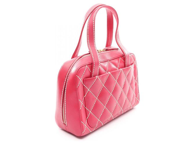 Borsa Chanel Wild Stitch Rosa - vista 2