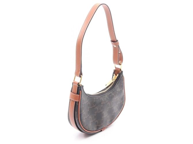 Céline Borsa Celine AVA Mini Ava Triomphe Marrone Nero - vista 2