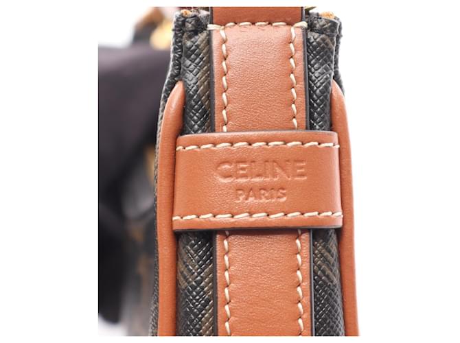 Céline Borsa Celine AVA Mini Ava Triomphe Marrone Nero - vista 4