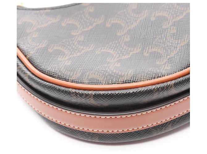 Céline Borsa Celine AVA Mini Ava Triomphe Marrone Nero - vista 5