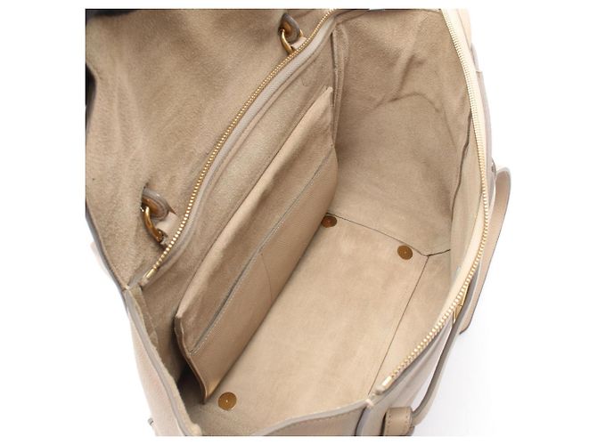 Céline BELT BAG MINI Borsa in pelle beige - vista 3