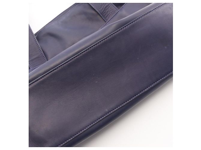 Céline Borsa Tote Celine Circle Logo Blu navy - vista 10