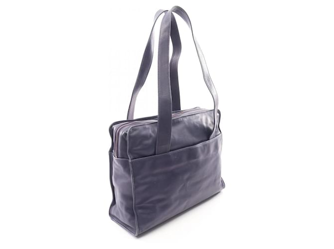 Céline Borsa Tote Celine Circle Logo Blu navy - vista 2