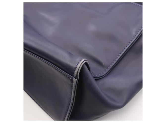 Céline Borsa Tote Celine Circle Logo Blu navy - vista 6