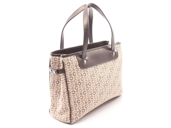 Céline Celine C Macadam Handtasche Braun Beige - Ansicht 2
