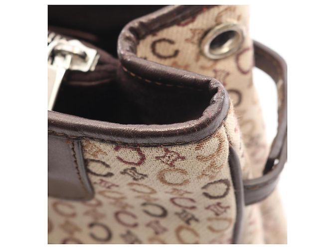 Céline Celine C Macadam Handtasche Braun Beige - Ansicht 5