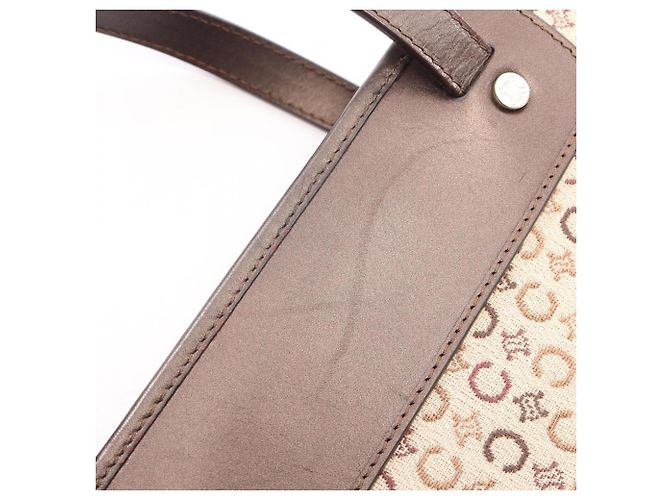 Céline Celine C Macadam Handtasche Braun Beige - Ansicht 8