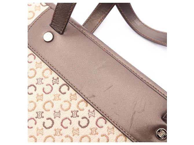 Céline Celine C Macadam Handtasche Braun Beige - Ansicht 9