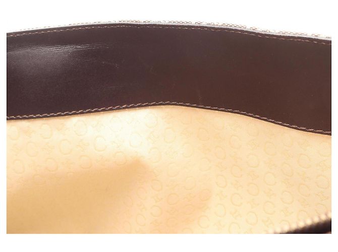 Céline Borsa Tote Celine C Macadam Marrone Crudo - vista 10