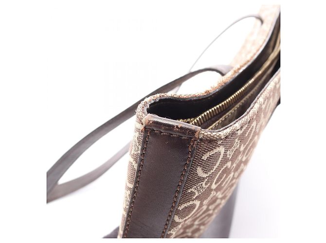Céline Borsa Tote Celine C Macadam Marrone Crudo - vista 12