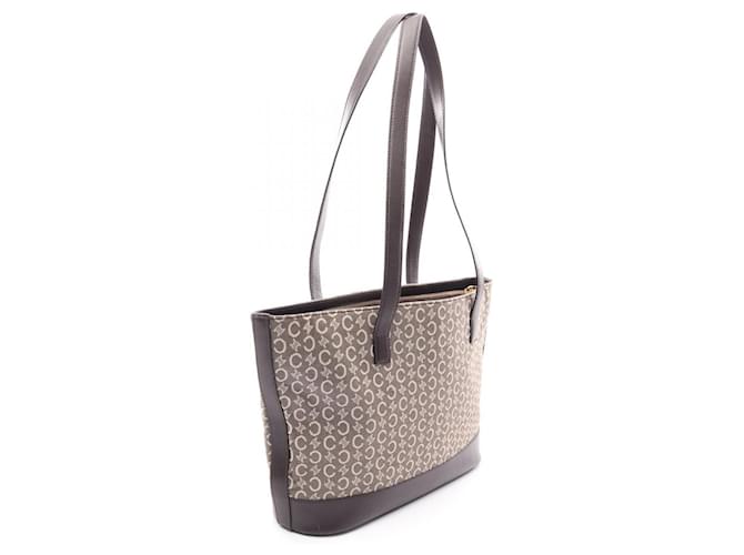 Céline Borsa Tote Celine C Macadam Marrone Crudo - vista 2