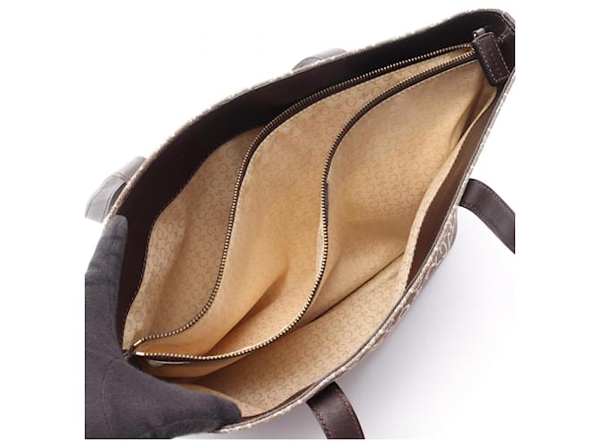 Céline Borsa Tote Celine C Macadam Marrone Crudo - vista 3