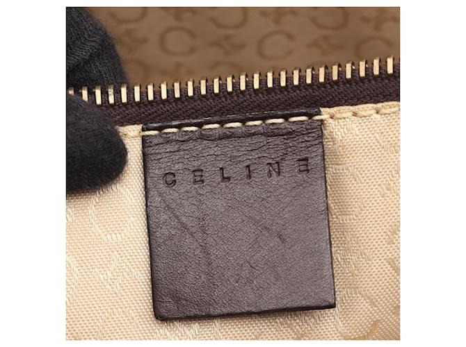 Céline Borsa Tote Celine C Macadam Marrone Crudo - vista 4
