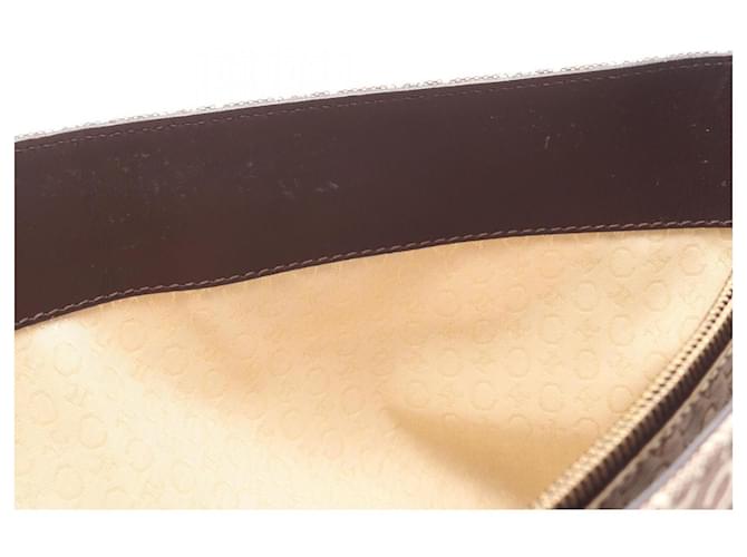 Céline Borsa Tote Celine C Macadam Marrone Crudo - vista 6