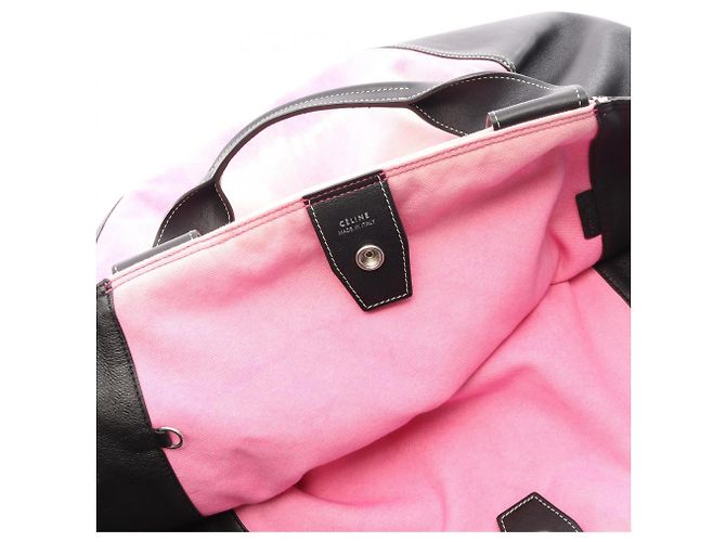 Céline Borsa Tote Celine Tie-Dye Nero Rosa Bianco - vista 10