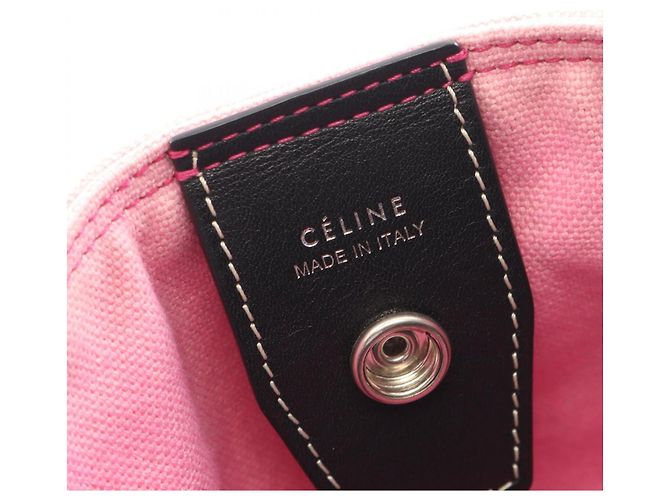 Céline Borsa Tote Celine Tie-Dye Nero Rosa Bianco - vista 4