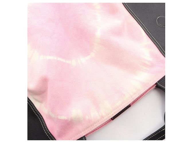 Céline Borsa Tote Celine Tie-Dye Nero Rosa Bianco - vista 6