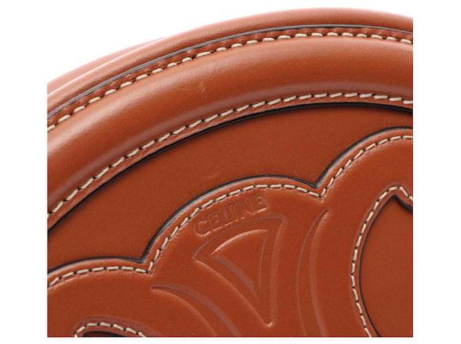 Céline Borsa Triomphe Oval Celine Marrone - vista 5