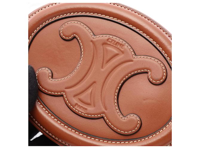 Céline Borsa Triomphe Oval Celine Marrone - vista 7