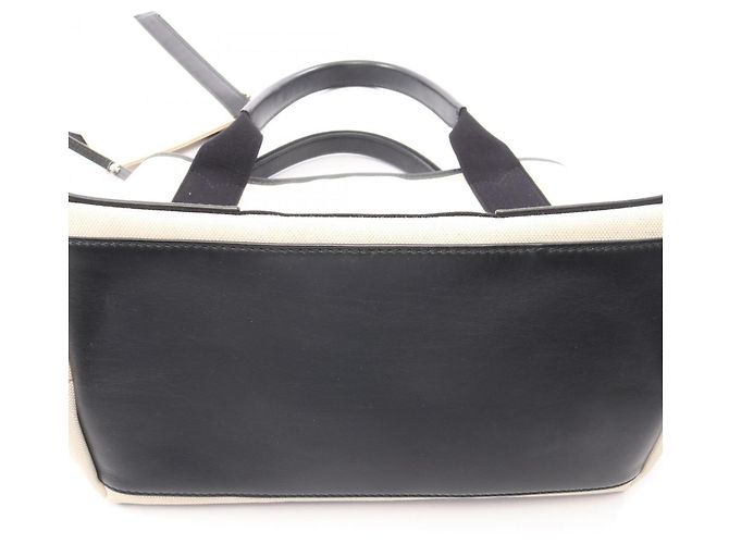 Borsa Tote Balenciaga Navy Cabas S Nero Crudo - vista 7