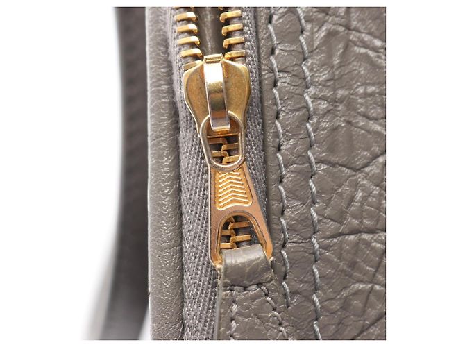 Blanket Balenciaga Graue Leder 2-Way Handtasche Braun - Ansicht 10